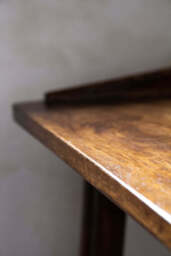 Dark Mango Wood Bedside Table With Cable Gap - thumbnail 5