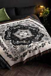 Monochrome Forever Rebel Woven Throw