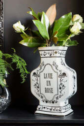 Monochrome La Vie En Rose Vase