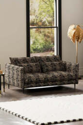 The Lola 3 Seater Sofa in Tiger Print Velvet