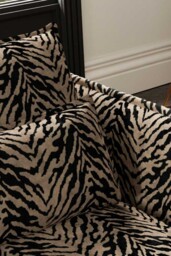 The Lola 3 Seater Sofa in Tiger Print Velvet - thumbnail 4