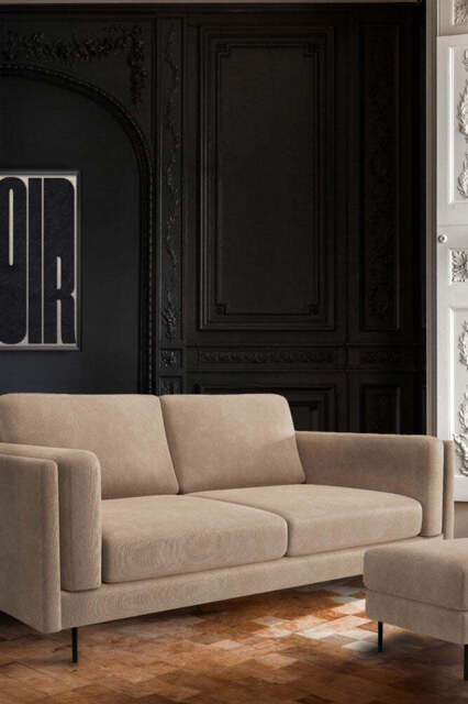 The Grace Large Sofa In Luxe Needlecord Velvet Natural Whisper - image 1