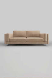 The Grace Large Sofa In Luxe Needlecord Velvet Natural Whisper - thumbnail 5