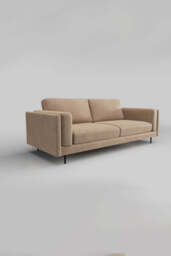 The Grace Large Sofa In Luxe Needlecord Velvet Natural Whisper - thumbnail 4
