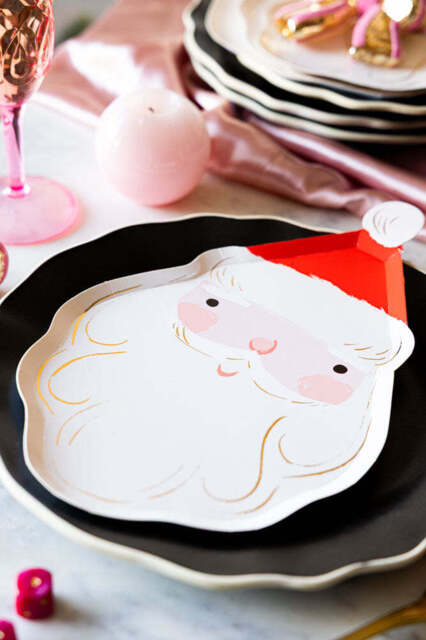 Joyful Father Christmas Party Paper Plates - Pack Of 8 - image 1