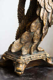 Antique Gold Peacock Trio Candlestick Holder - thumbnail 5