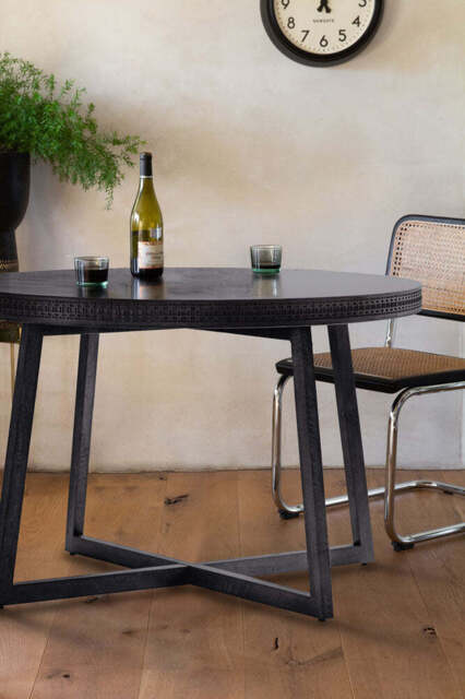 Stylish Mango Wood Round Dining Table - image 1