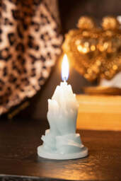 Blue Praying Hands Candle - thumbnail 3