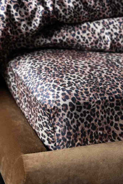 Signature Leopard Print Cotton Sateen Fitted Sheet - Available in 4 Sizes - image 1