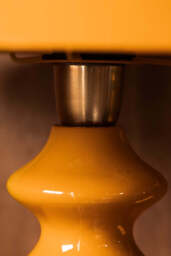 Fabulous Enamel Mustard Gold Table Lamp - thumbnail 4