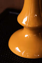 Fabulous Enamel Mustard Gold Table Lamp - thumbnail 5