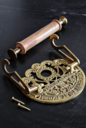 Traditional Crown Brass Toilet Roll Holder - thumbnail 5