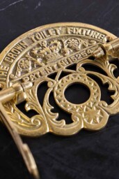 Traditional Crown Brass Toilet Roll Holder - thumbnail 4