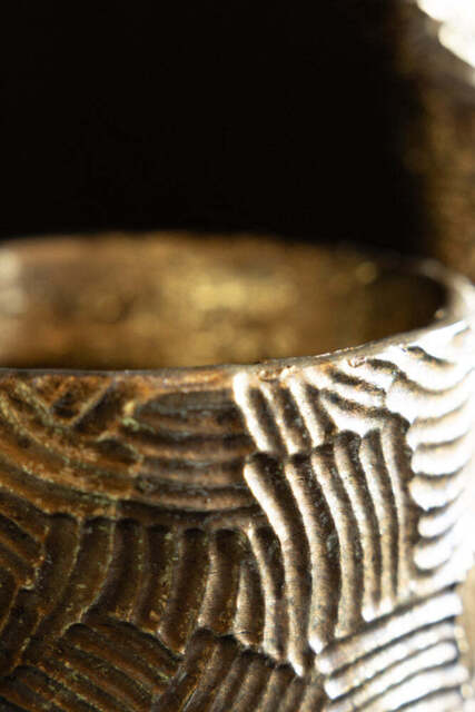 Waving Arms Gold Vase - image 1