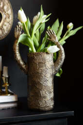 Waving Arms Gold Vase - thumbnail 4