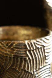 Waving Arms Gold Vase