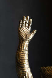 Waving Arms Gold Vase - thumbnail 3