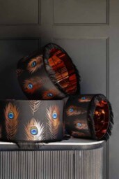 Mind The Gap Peacock Feather Lamp Shade - 3 Sizes Available - thumbnail 3