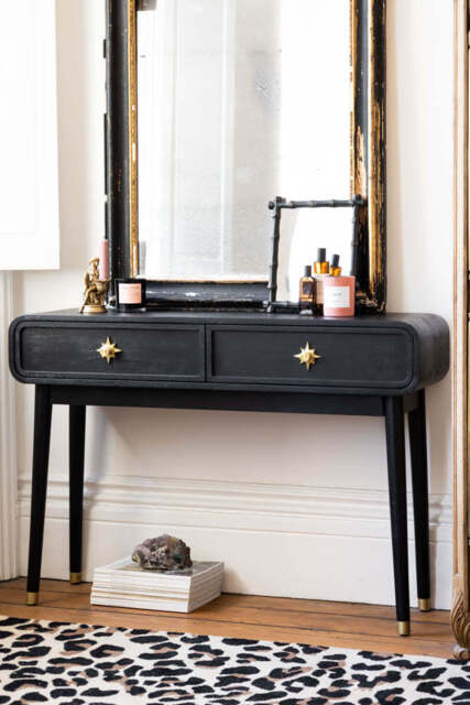 Black & Gold Ringo Console Table - image 1