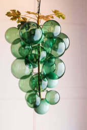 Green Grapevine Glass Ceiling Light - thumbnail 3