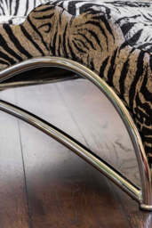 Zebra Print Lounger Chair - thumbnail 5