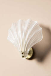 Stunning Frosted Glass Shell Wall Light - thumbnail 3