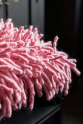 HKLIVING Shaggy Pink Cushion - thumbnail 5