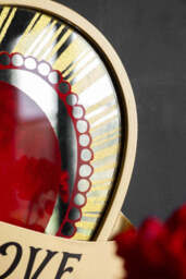 Rebel Of Love Heart-Shaped Wall Mirror - thumbnail 5
