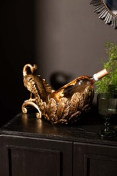 Antique-Style Gold Peacock Decorative Display Bowl - thumbnail 4