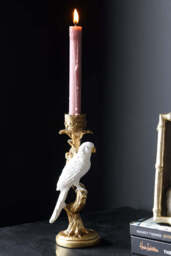 White Parrot Candlestick Holder - thumbnail 5