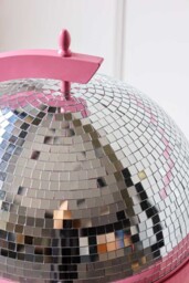 Pink & Silver Disco Ball Drinks Trolley Cart - thumbnail 5
