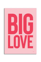 Big Love Red & Pink Art Print - Unframed - thumbnail 4