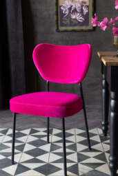 Set Of 2 Dining Chairs In Harry's Hot Pink - thumbnail 3