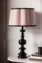 Blush Pink Scalloped Lampshade - thumbnail 1