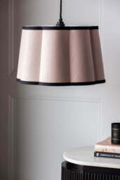 Blush Pink Scalloped Lampshade - thumbnail 3