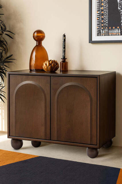 Arc Detail 2-Door Mango Sideboard - image 1