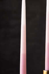 Set Of 2 Ombre Pink Dinner Candles - thumbnail 5