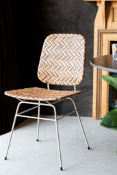 Woven Rattan Dining Chair - thumbnail 4