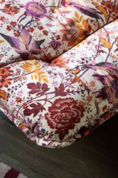 Charleston Garden Floral Velvet Swivel Chair - thumbnail 4