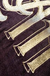 Gold Embroidered Fuck Yeah Cushion - thumbnail 5