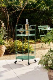 Garden Trading Effortless Outdoor Drinks Trolley in Green - thumbnail 1