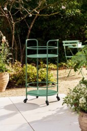 Garden Trading Effortless Outdoor Drinks Trolley in Green - thumbnail 3