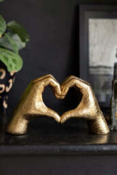 Antique Gold Heart Hands Ornament - thumbnail 4