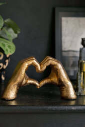 Antique Gold Heart Hands Ornament - thumbnail 5