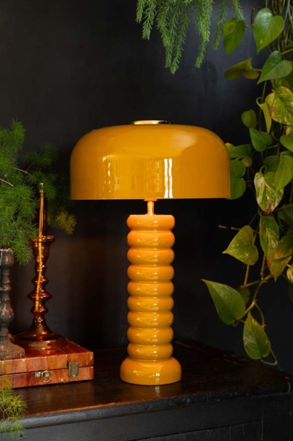 Modern Metal Mustard Table Lamp - image 1