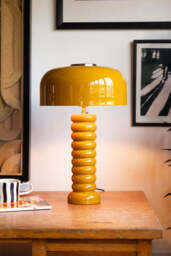 Modern Metal Mustard Table Lamp - thumbnail 4