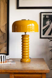 Modern Metal Mustard Table Lamp - thumbnail 5