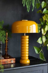 Modern Metal Mustard Table Lamp - thumbnail 3