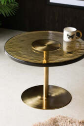 Amber Glass Coffee Table - thumbnail 3