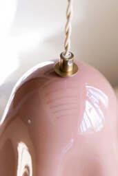 Blush Wavy Glass Pendant Light - thumbnail 5